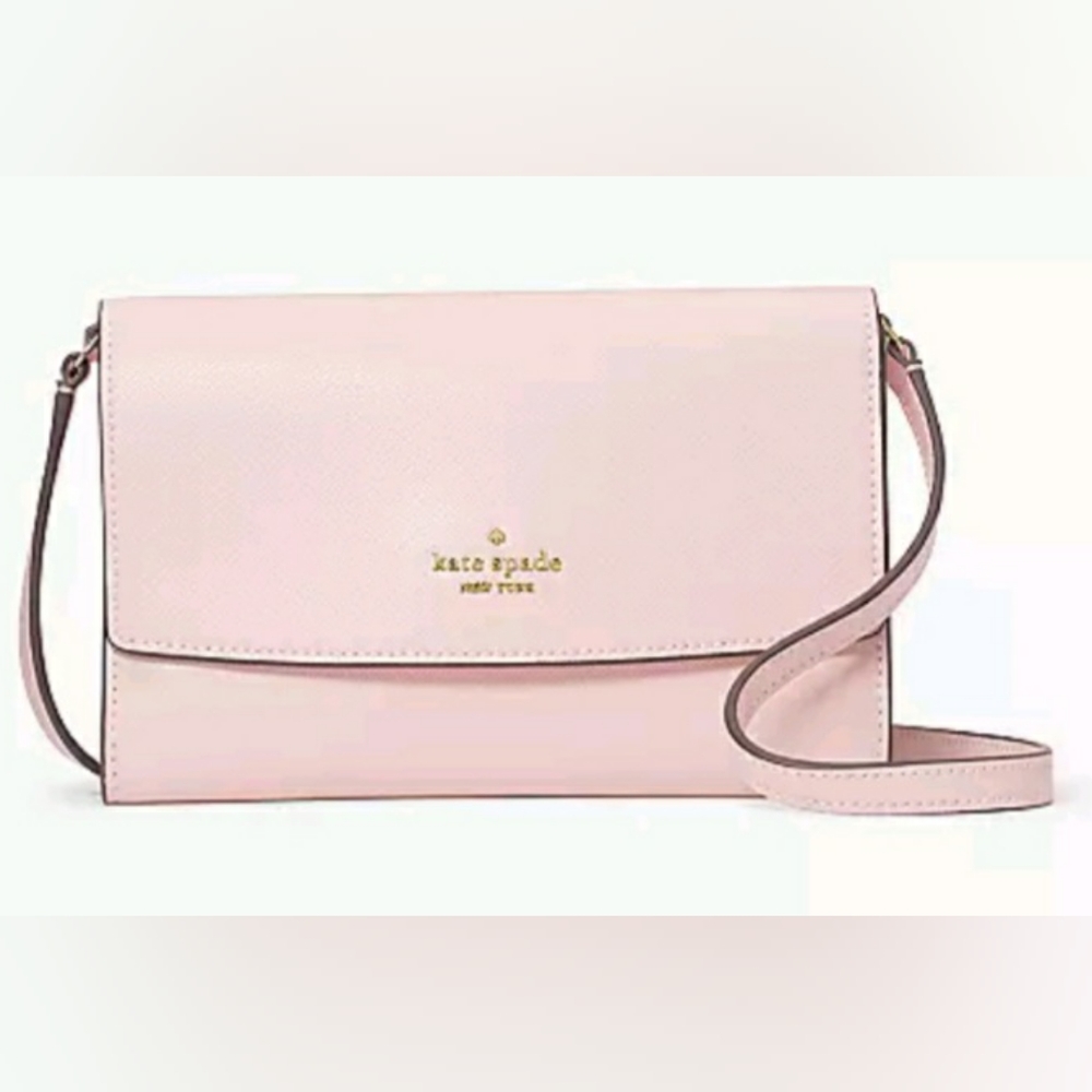 Kate Spade Perry Saffiano Leather Chalk Pink Crossbody Bag K8709 NEW WITH TAGS